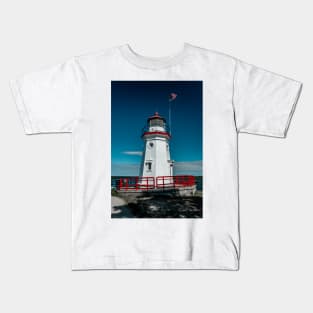 Cheboygan Crib Light Lake Huron Michigan Kids T-Shirt